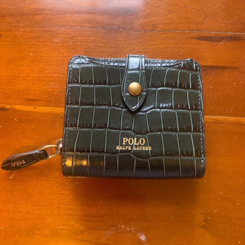 POLO Ralph Lauren Croc wallet - green